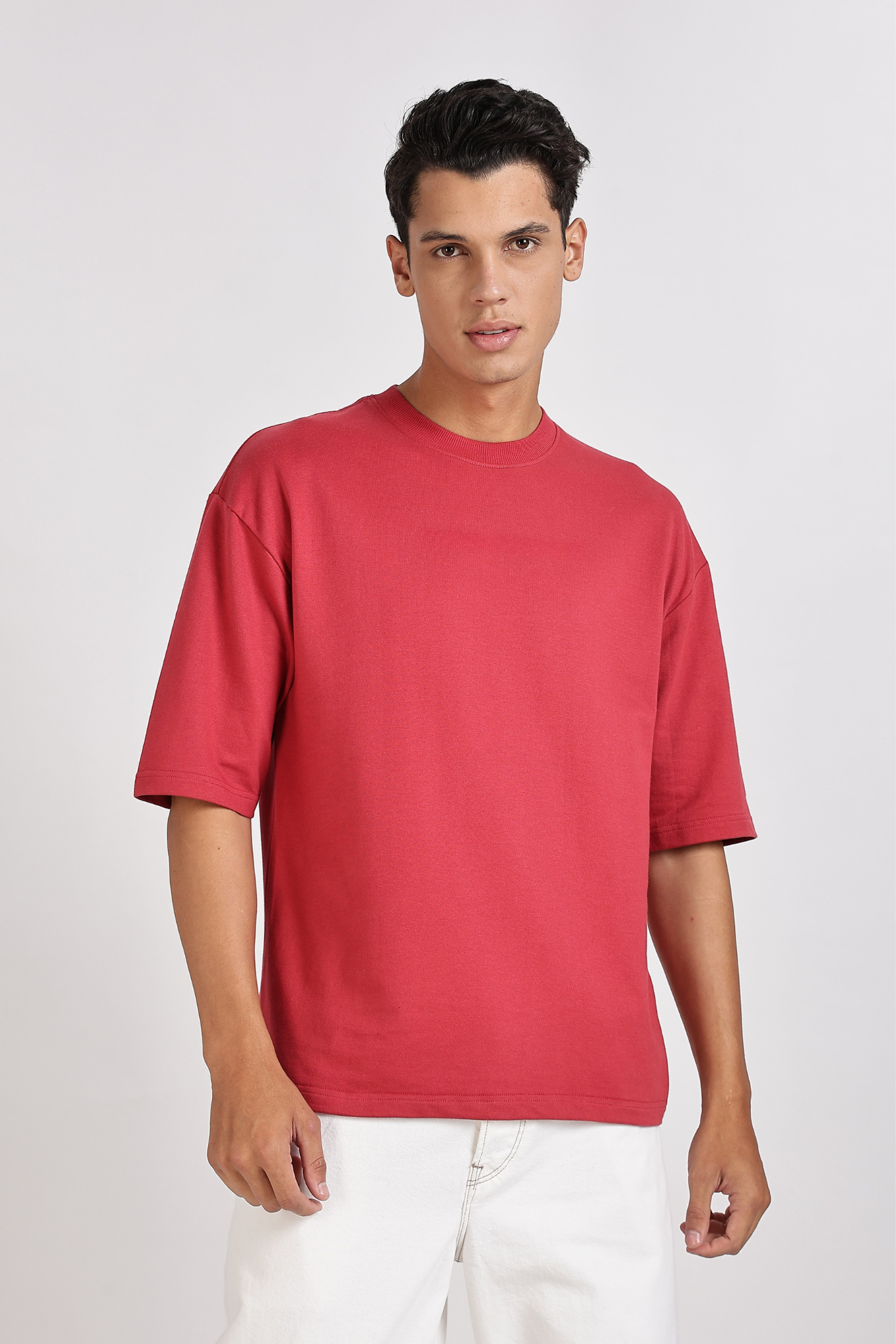 Maroon Basic Oversize T-Shirt