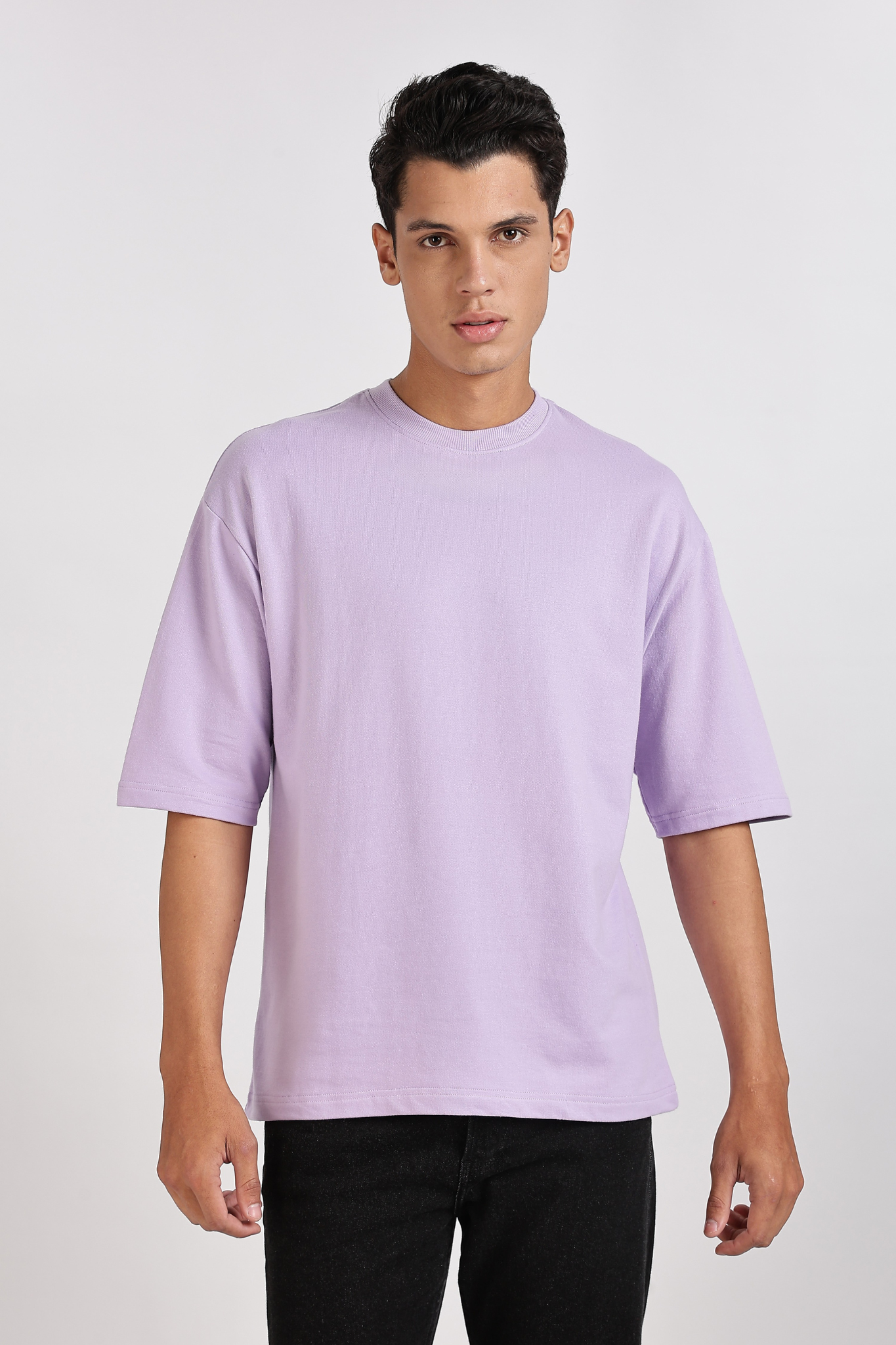 Lavender Basic Oversize T-Shirt