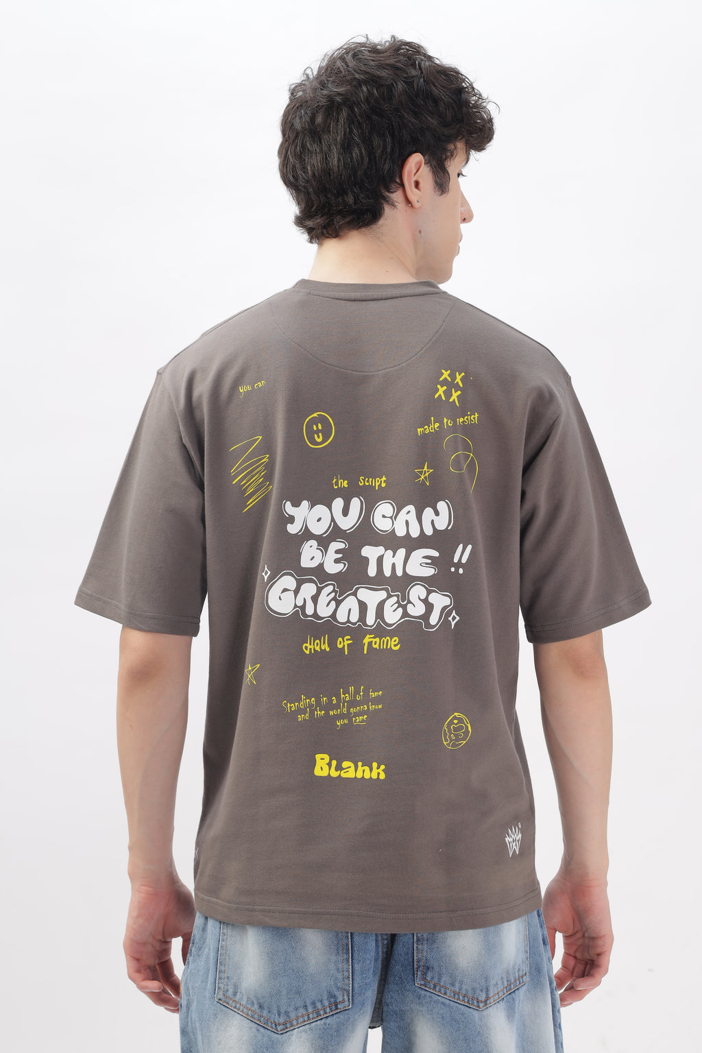 Hall of fame Oversized Doodle print T-shirts
