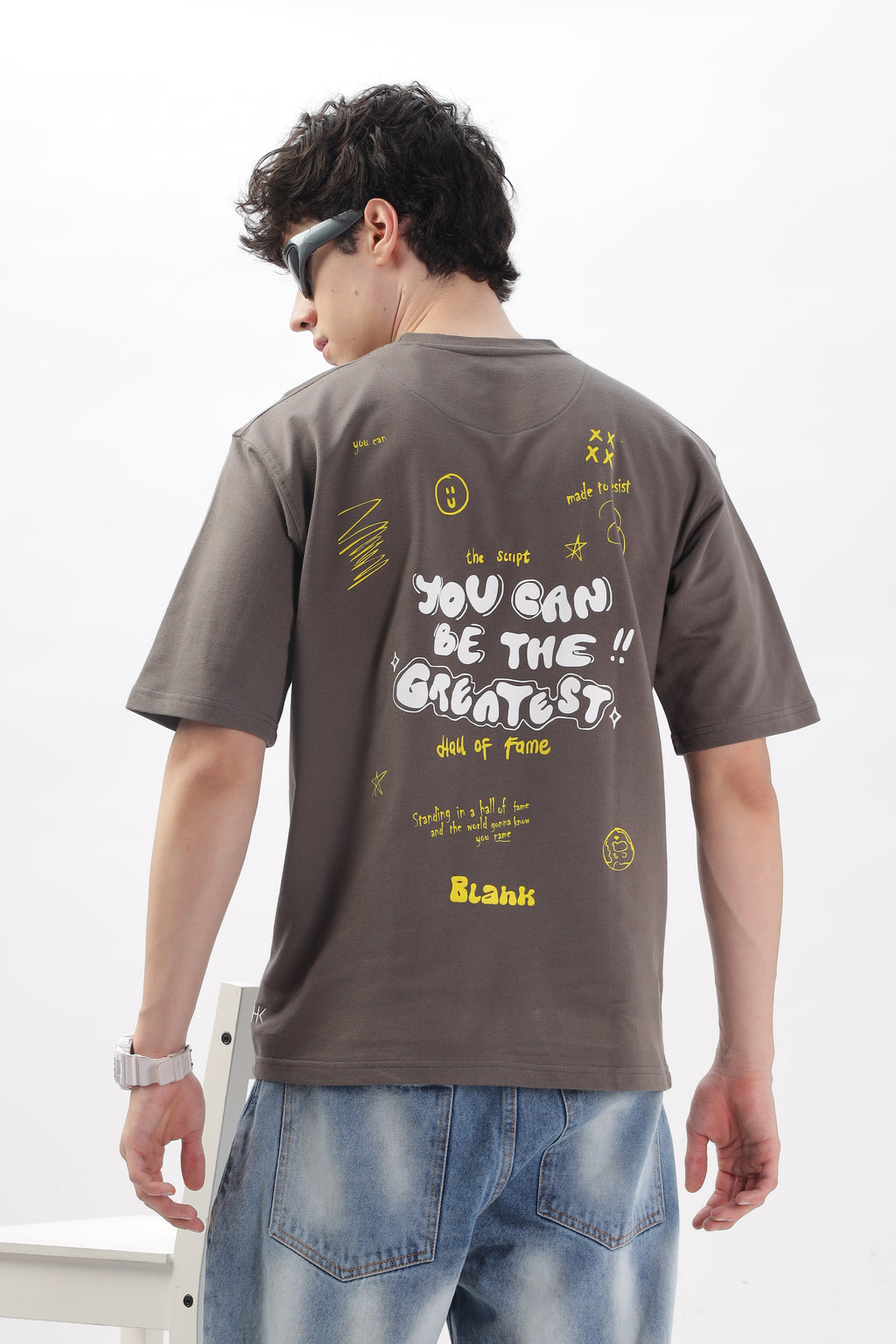 Hall of fame Oversized Doodle print T-shirts
