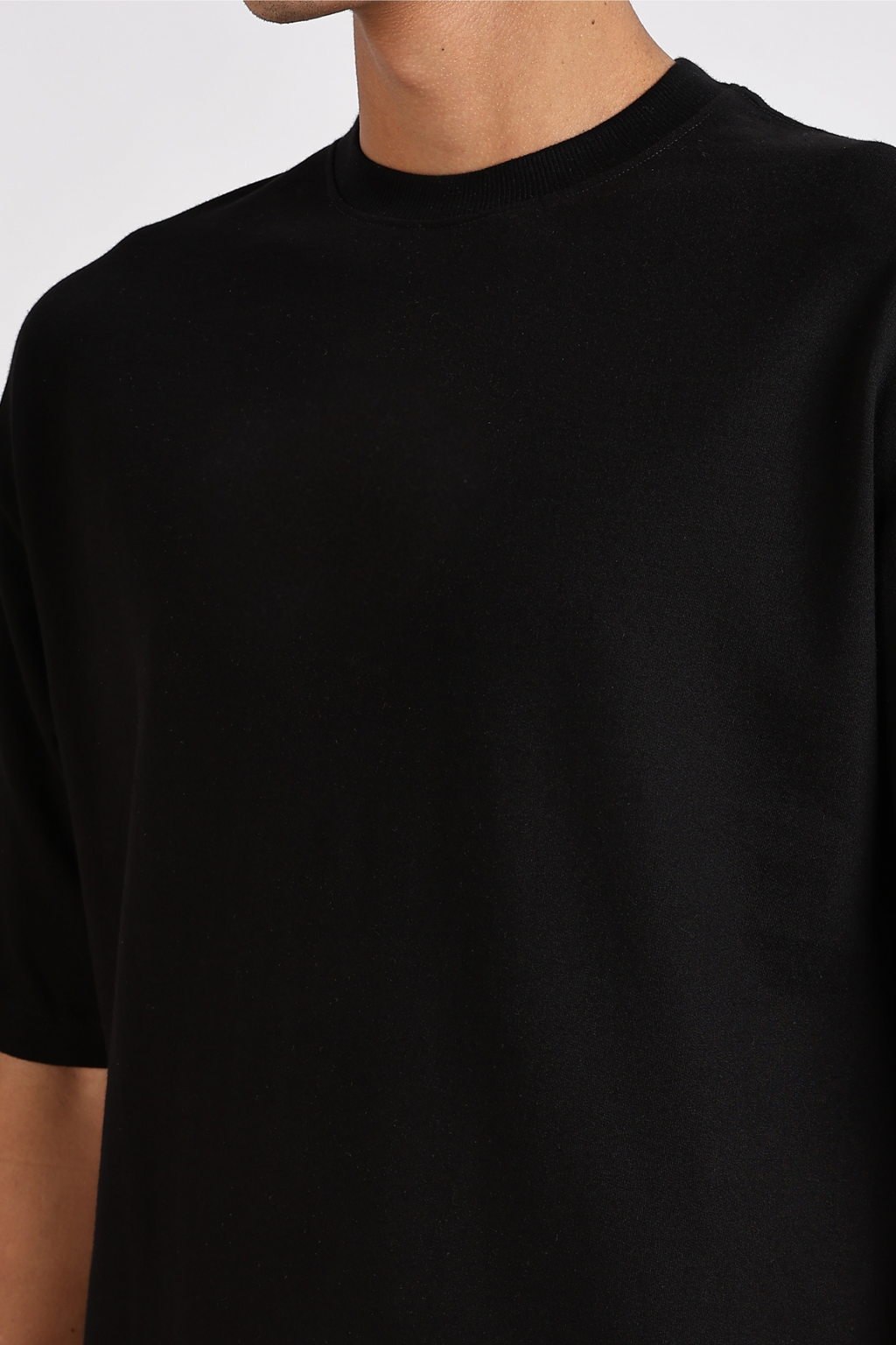 Black Basic Oversize T-Shirt