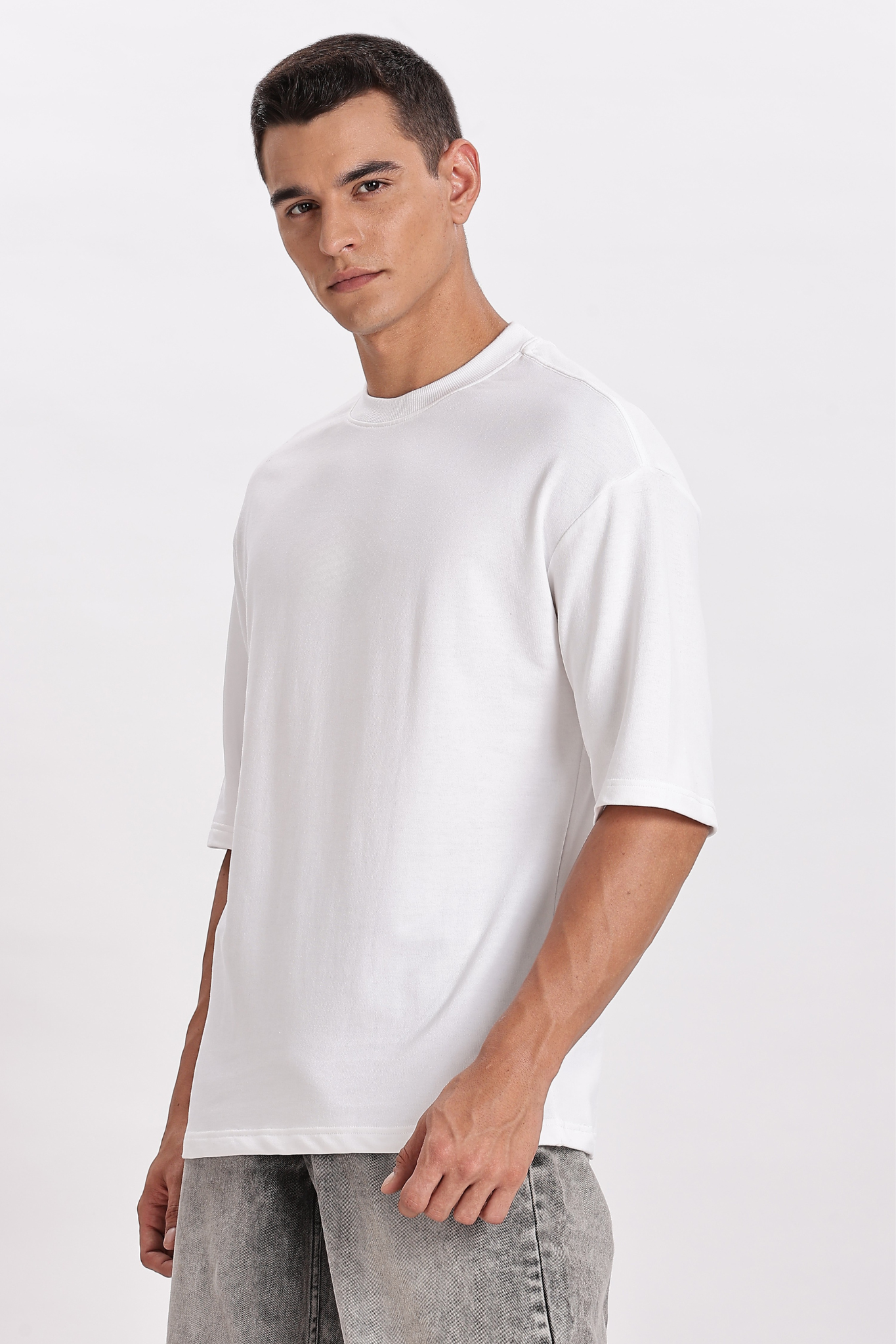 White Basic Oversize T-Shirt