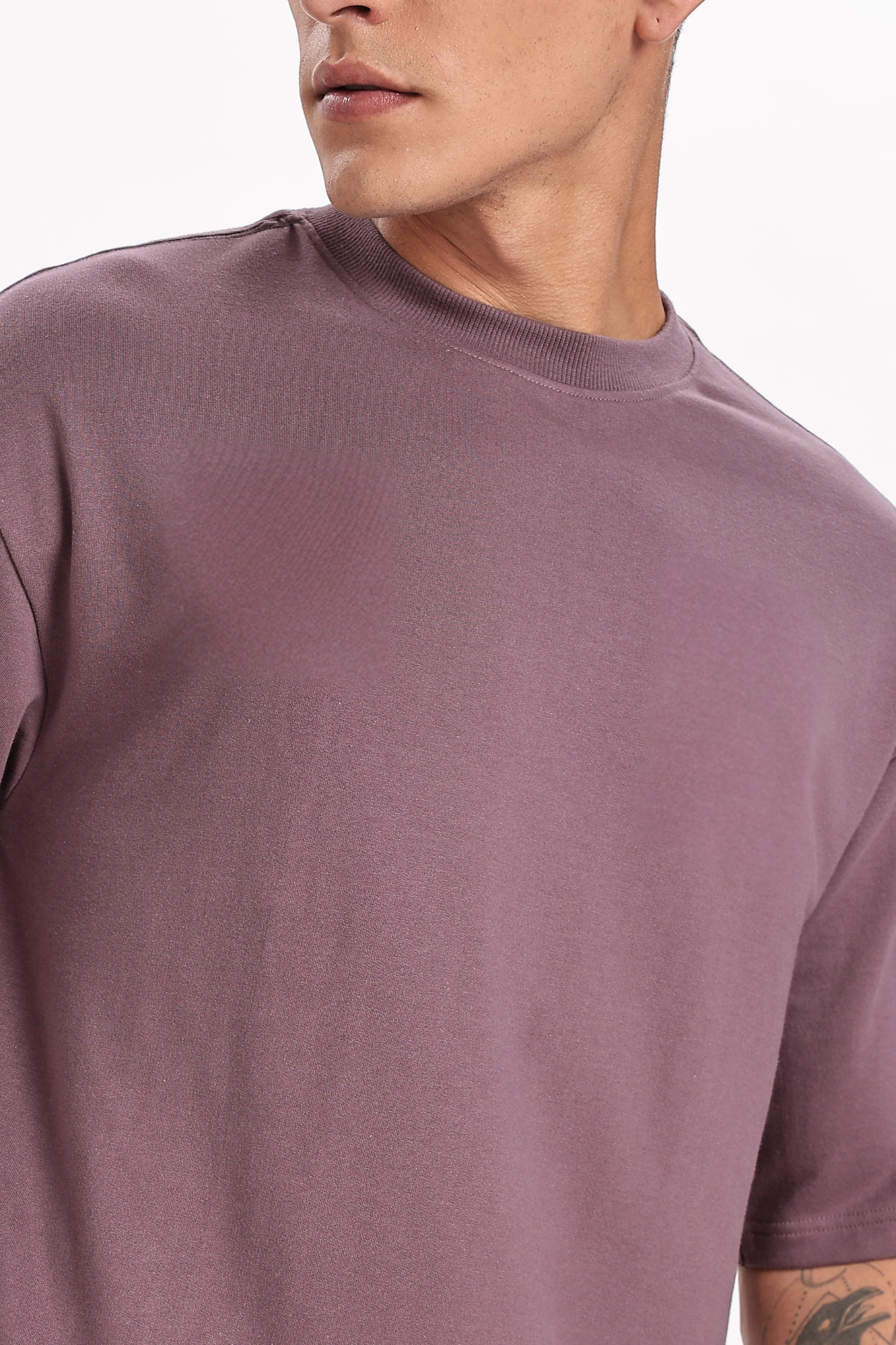 Dark Purple Basic Oversizes T-Shirts