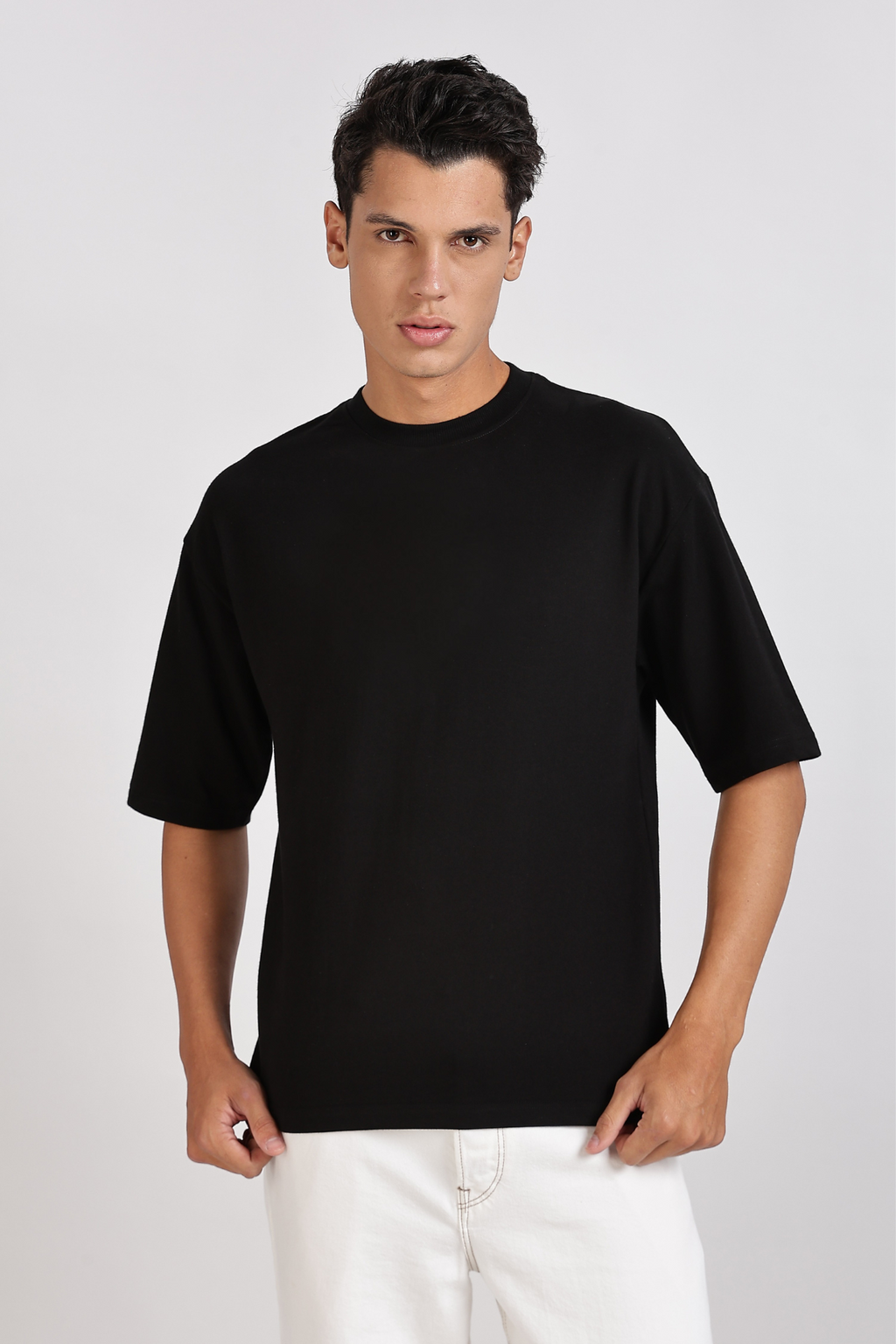 Black Basic Oversize T-Shirt