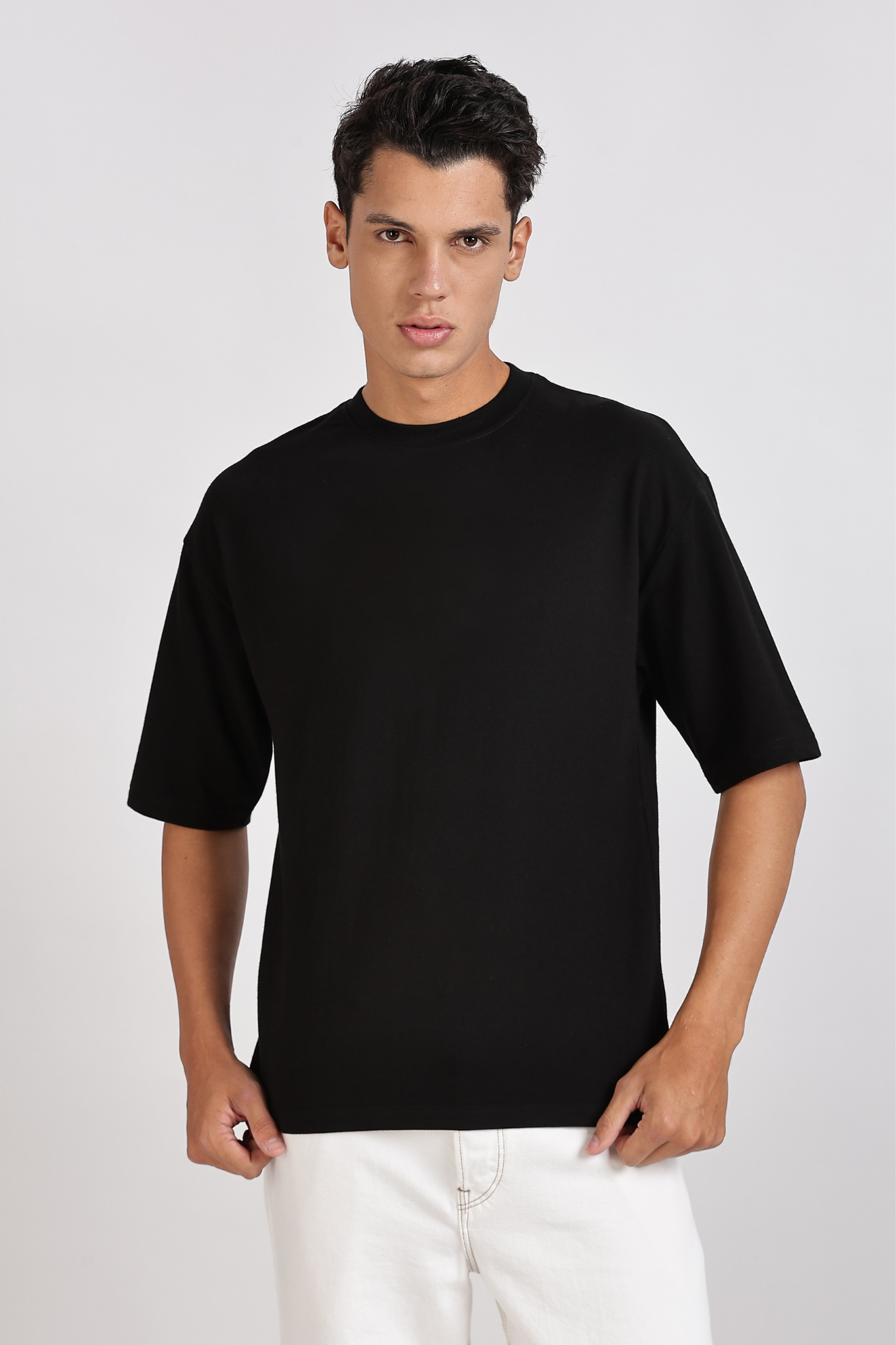 Black Basic Oversize T-Shirt