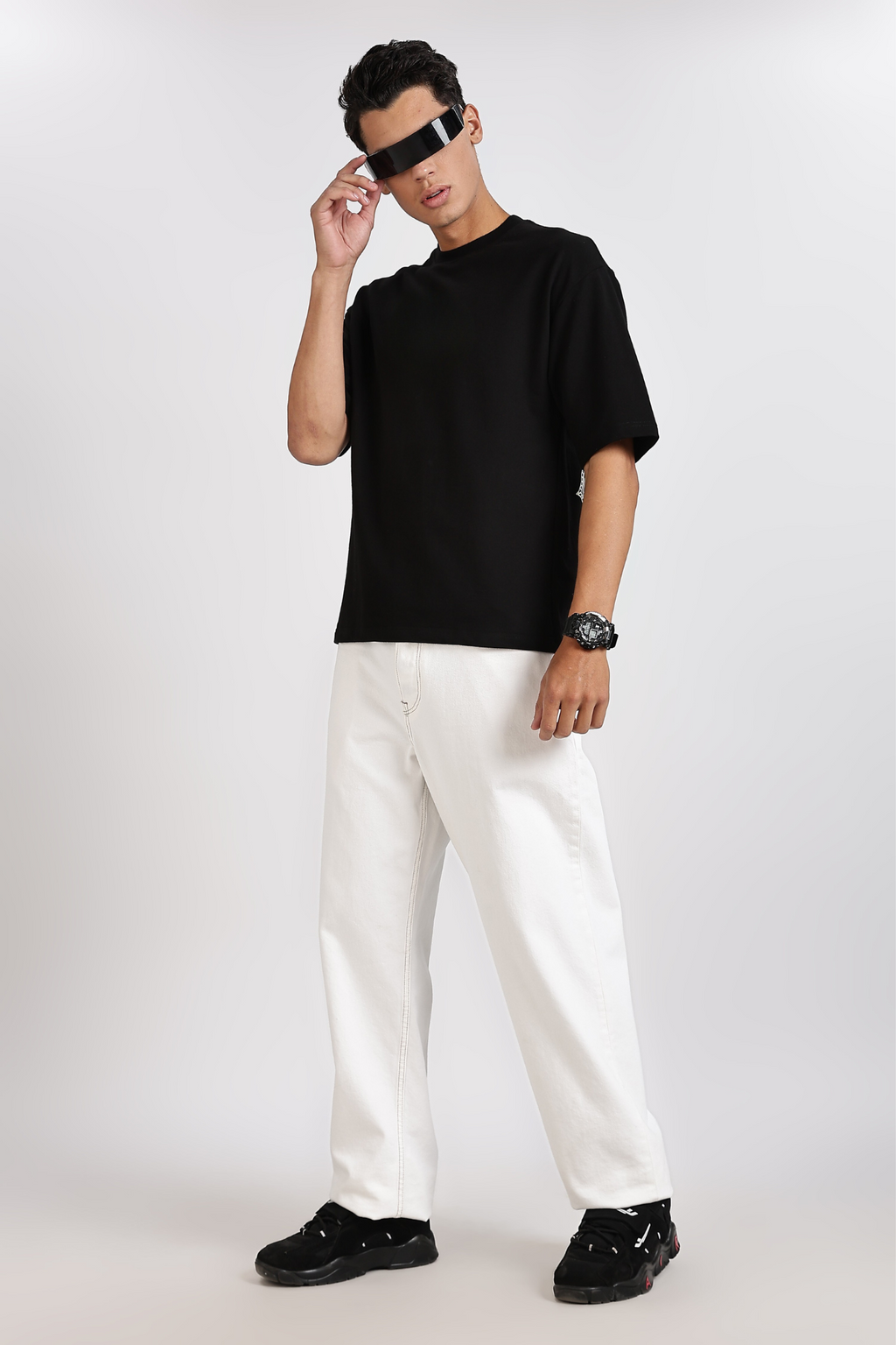 Black Basic Oversize T-Shirt