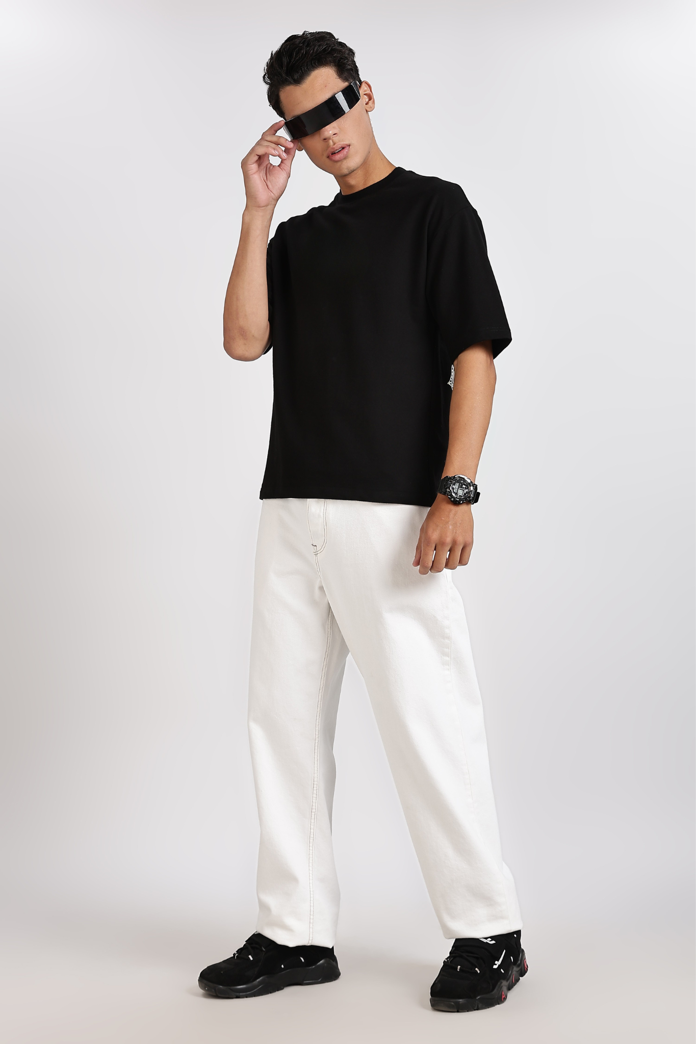 Black Basic Oversize T-Shirt