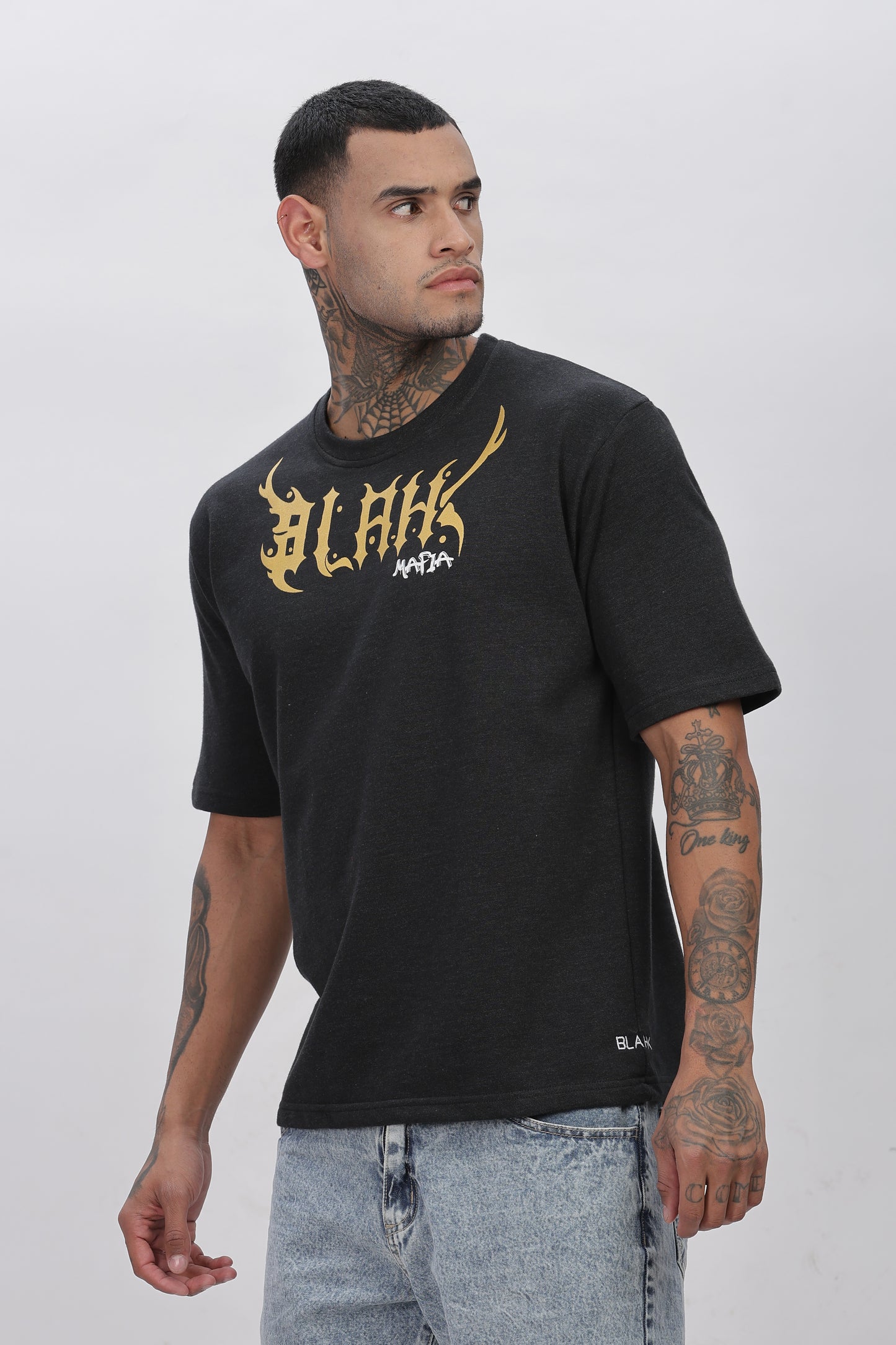 Mafia - Gold Simmer Print Oversized T-shirts