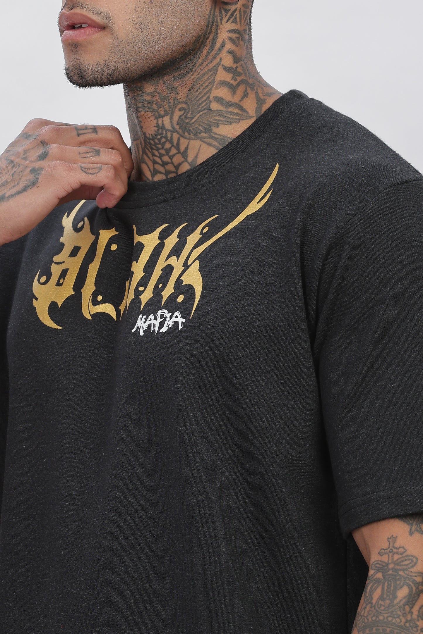 Mafia - Gold Simmer Print Oversized T-shirts