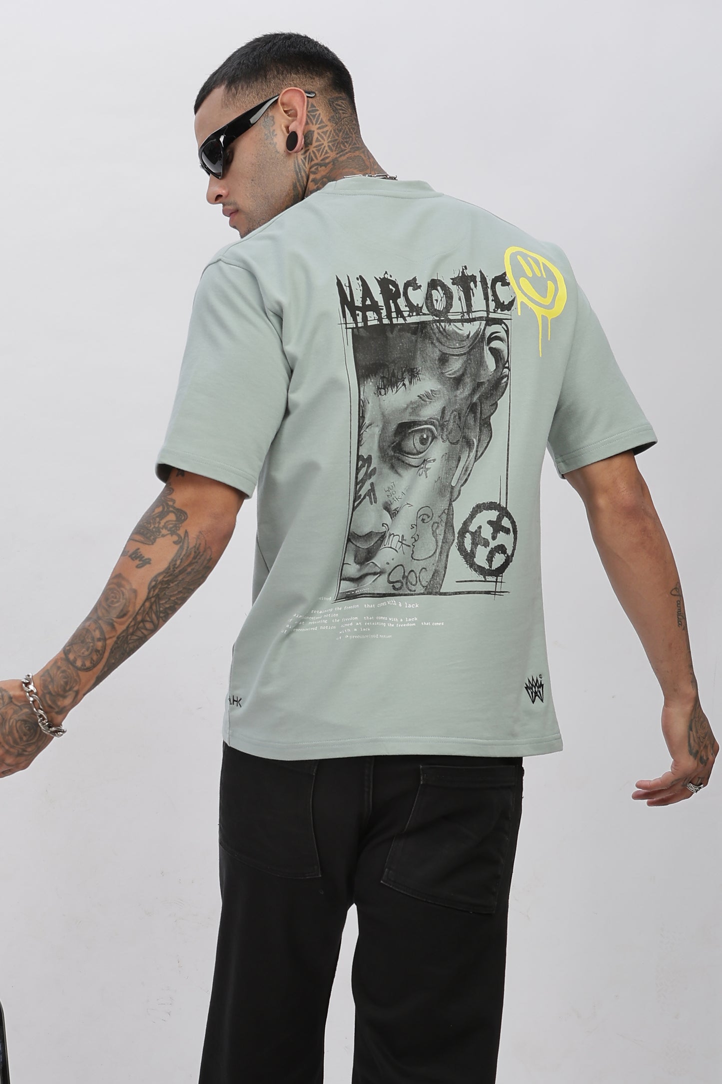 Narco Pista Oversized Graphic print T-shirts