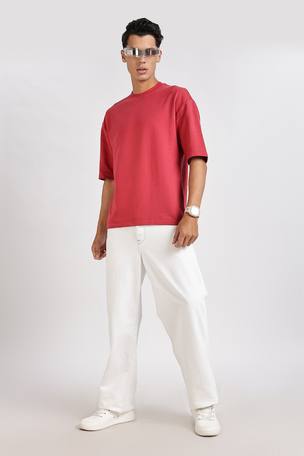 Maroon Basic Oversize T-Shirt
